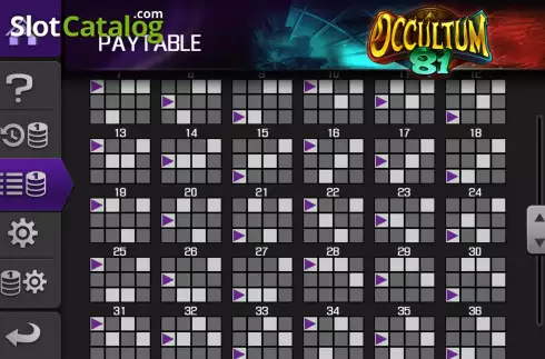 Скрин9. Occultum 81 слот