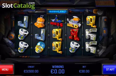 Скрин2. Roboland (Apollo Games) слот