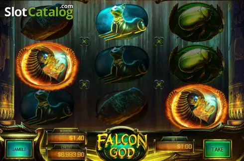 Скрин3. Falcon God слот