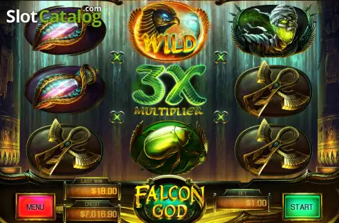Скрин4. Falcon God слот