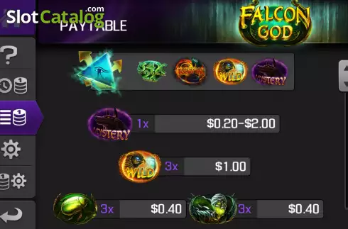 Скрин6. Falcon God слот