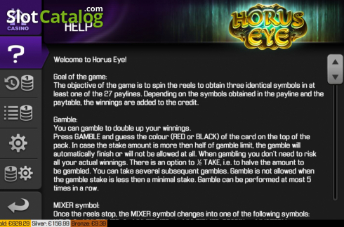 Скрин9. Horus Eye (Apollo Games) слот