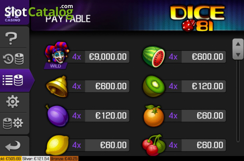 Скрин7. Dice 81 слот