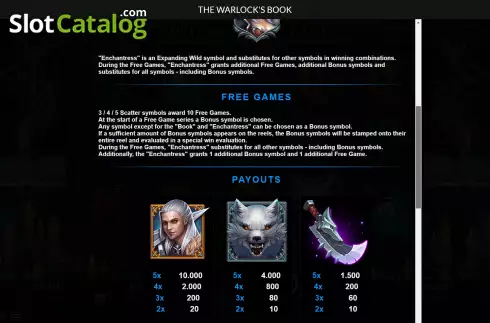 Скрин7. The Warlock's Book слот
