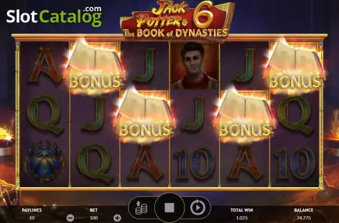 Скрин6. Jack Potter and The Book of Dynasties 6 слот