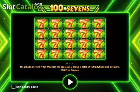 Скрин2. 100 Sevens слот