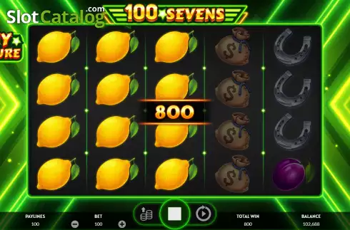 Скрин4. 100 Sevens слот