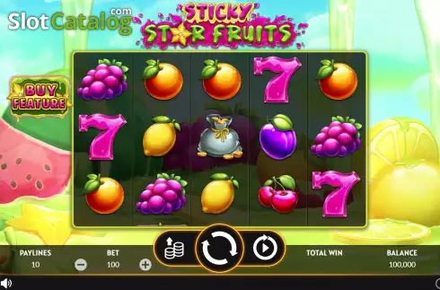 Скрин2. Sticky Star Fruits слот