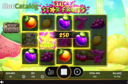 Скрин3. Sticky Star Fruits слот