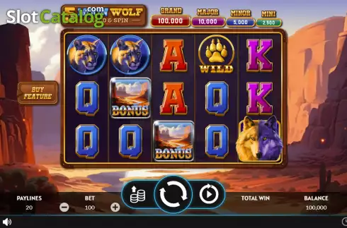 Скрин2. 5 Moon Wolf слот