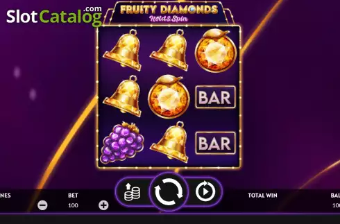 Скрин2. Fruity Diamonds слот