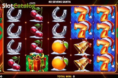 Скрин2. 40 Sevens Santa слот