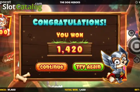 Скрин3. The Dog Heroes слот
