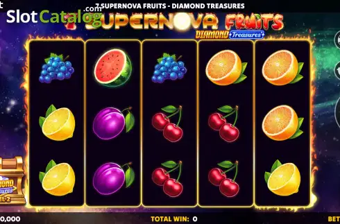 Скрин2. 7 Supernova Fruits Diamond Treasures слот