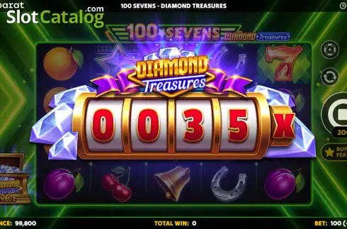 Скрин3. 100 Sevens Diamond Treasures слот