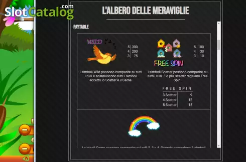 Скрин5. L'albero Delle Meraviglie слот