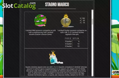 Скрин5. Lo Stagno Magico слот