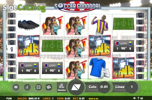 Скрин5. Soccer Goooooal слот