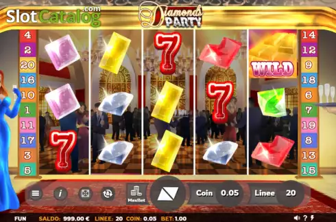 Скрин2. Diamonds Party слот