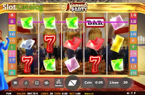 Скрин3. Diamonds Party слот