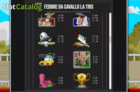 Скрин7. Febbre Da Cavallo - La Tris слот