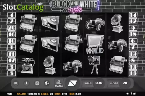 Скрин2. Black and White Magic слот