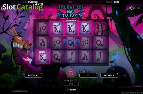 Скрин3. The Hatters Mad Tea Party слот