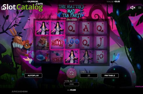 Скрин4. The Hatters Mad Tea Party слот