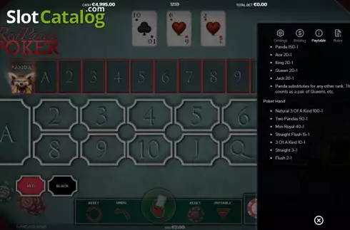 Скрин5. Red Panda Poker слот