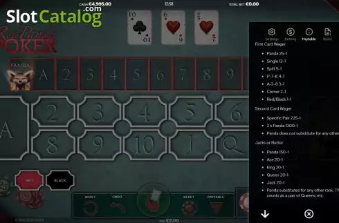 Скрин4. Red Panda Poker слот