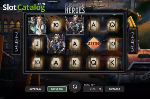 Скрин2. Flashback Heroes слот