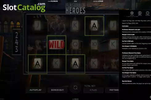 Скрин5. Flashback Heroes слот