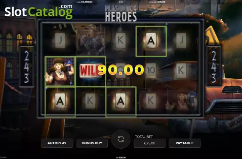 Скрин4. Flashback Heroes слот
