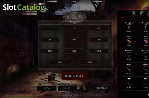 Скрин7. The Armory Bulk Buy слот