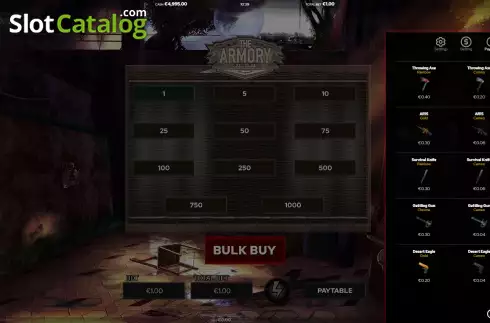 Скрин8. The Armory Bulk Buy слот