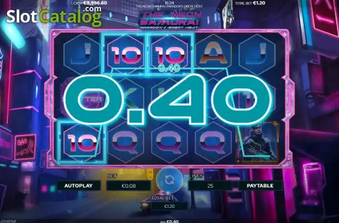 Скрин3. The Neon Samurai: Paradox's Great Heist слот