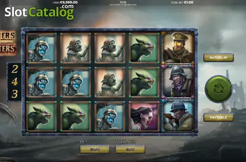 Скрин2. Soldiers vs Monsters слот