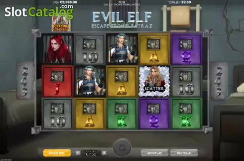Скрин2. Evil Elf Escape From Elfatraz слот