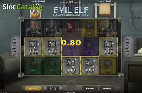 Скрин4. Evil Elf Escape From Elfatraz слот