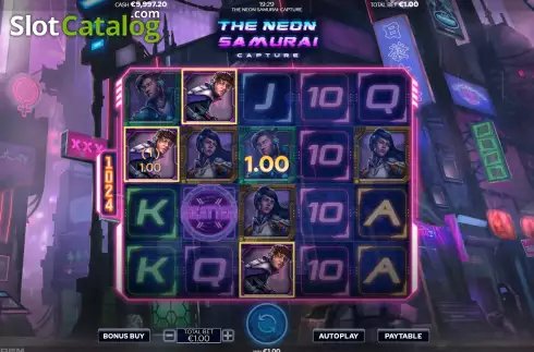 Скрин4. The Neon Samurai Capture слот