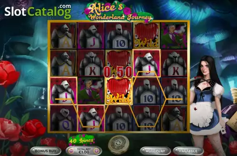 Скрин4. Alice’s Wonderland Journey слот