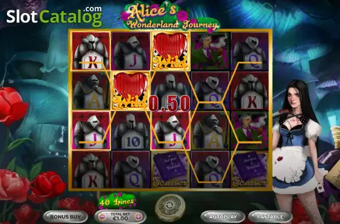 Скрин5. Alice’s Wonderland Journey слот