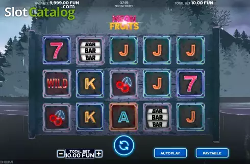 Скрин2. Neon Fruits (Arcadem) слот