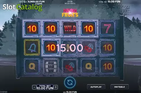 Скрин4. Neon Fruits (Arcadem) слот