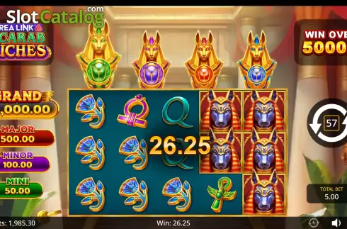Скрин5. Area Link Scarab Riches слот