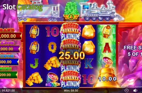 Скрин3. Bigger Bonanza Platinum Rush Express слот
