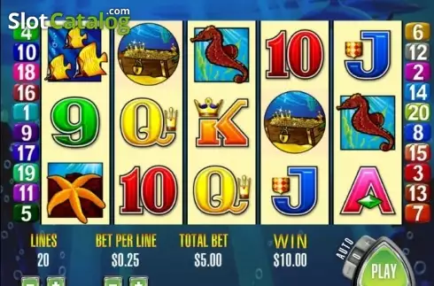 Скрин4. Dolphin Treasure слот
