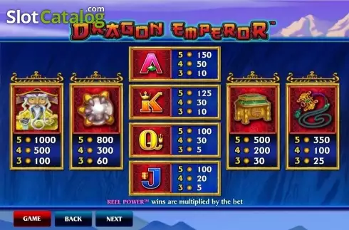 Скрин2. Dragon Emperor (Aristocrat) слот