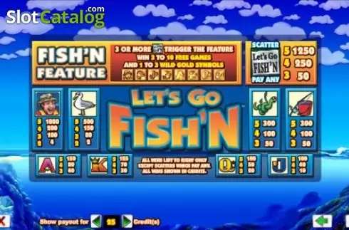 Скрин2. Let's Go Fish'n слот