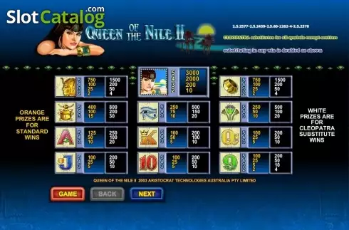 Скрин2. Queen of the Nile 2 слот